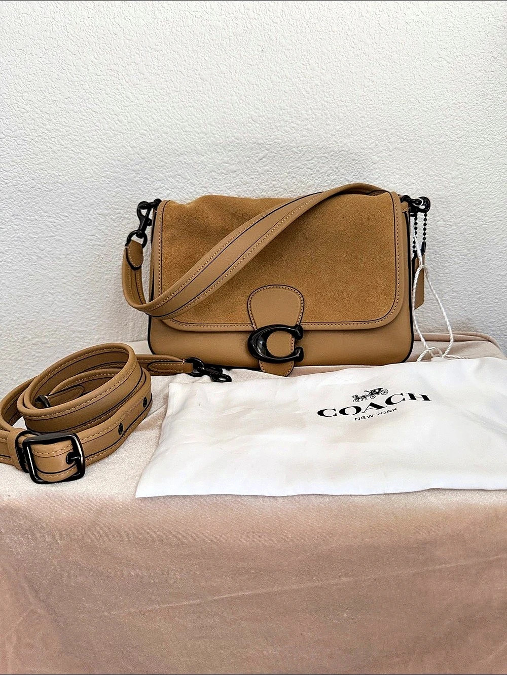 Coach Soft Tabby Shoulder Bag in Brown
